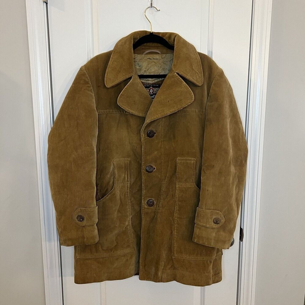 Vintage‎ Cortefiel Men’s Corduroy Barn Jacket Coat 40